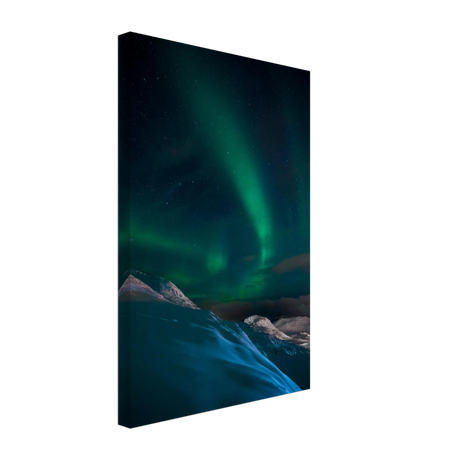 "Celestial Veil" – Dancing Lights Over Arctic Silence Fine Art Photography | Northern Lights Wall Art Print - Canvas - 30x45 cm / 12x18″ - 