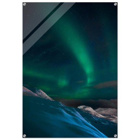 "Celestial Veil" – Dancing Lights Over Arctic Silence Fine Art Photography | Northern Lights Wall Art Print - Acrylic Print - 70x100 cm / 28x40″ - 