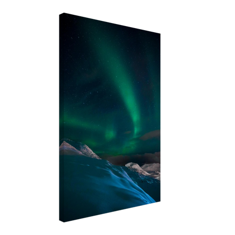 "Celestial Veil" – Dancing Lights Over Arctic Silence Fine Art Photography | Northern Lights Wall Art Print - Canvas - 40x60 cm / 16x24″ - 