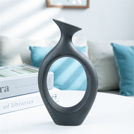 Ceramic Art Living Room Decoration Ornaments Flower Stand - I - 