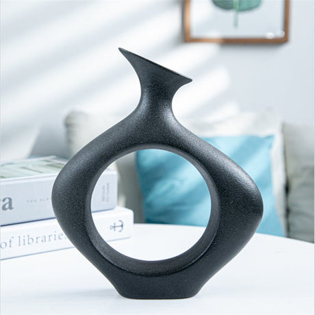 Ceramic Art Living Room Decoration Ornaments Flower Stand - A - 