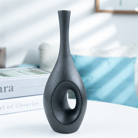 Ceramic Art Living Room Decoration Ornaments Flower Stand - J - 