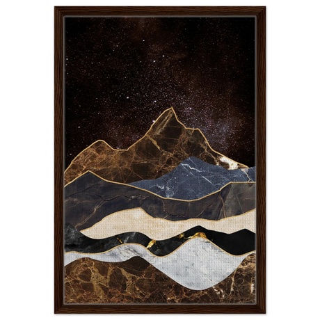 celestial ridges marbled mountain majesty wall art print70x100 cm / 28x40″Aluminum Print