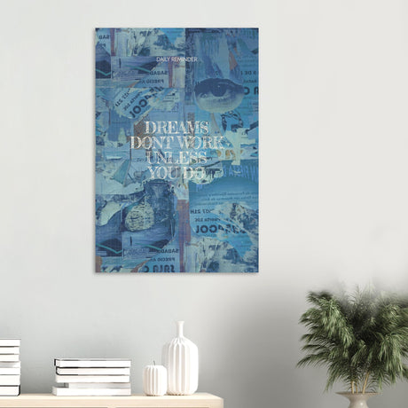 da vinci motivational wall art dreams