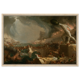 the course of empire destruction by thomas cole classic historical art print20x30 cm / 8x12″Framed Canvas