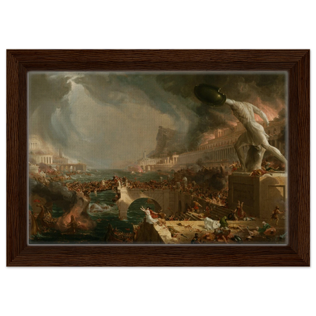 the course of empire destruction by thomas cole classic historical art print40x60 cm / 16x24″Fine Art Poster