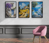 Charming Getaways Set | Mediterranean Escape - Canvas - 30X45 CM / 12X18″ - 