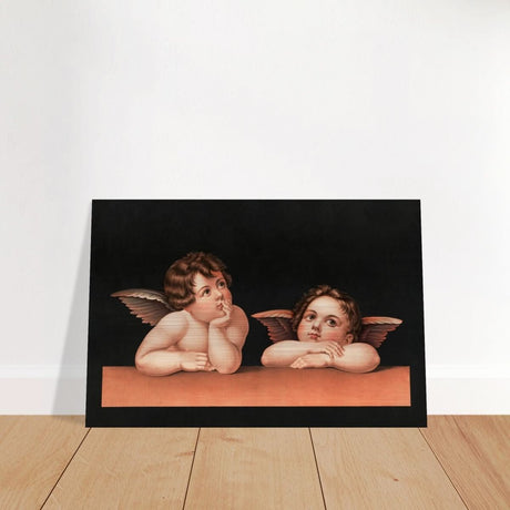 Cherubs after Raphael Vintage Wall Art 1890 - Brushed Aluminum Print - 30x45 cm / 12x18″ - 