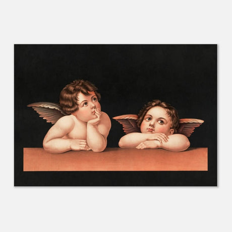 Cherubs after Raphael Vintage Wall Art 1890 - Aluminum Print - 70x100 cm / 28x40″ - 