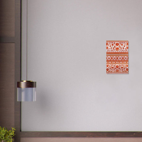 Chinese Ornament - Geometric Art - Brushed Aluminum Print - 30x45 cm / 12x18″ - 