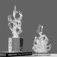 Chinese Style Entrance Decoration Transparent Resin Sculpture Art Decorations - Large - 