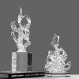 Chinese Style Entrance Decoration Transparent Resin Sculpture Art Decorations - Large - 
