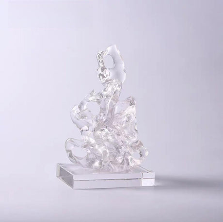 Chinese Style Entrance Decoration Transparent Resin Sculpture Art Decorations - Large - 