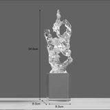 Chinese Style Entrance Decoration Transparent Resin Sculpture Art Decorations - Large - 