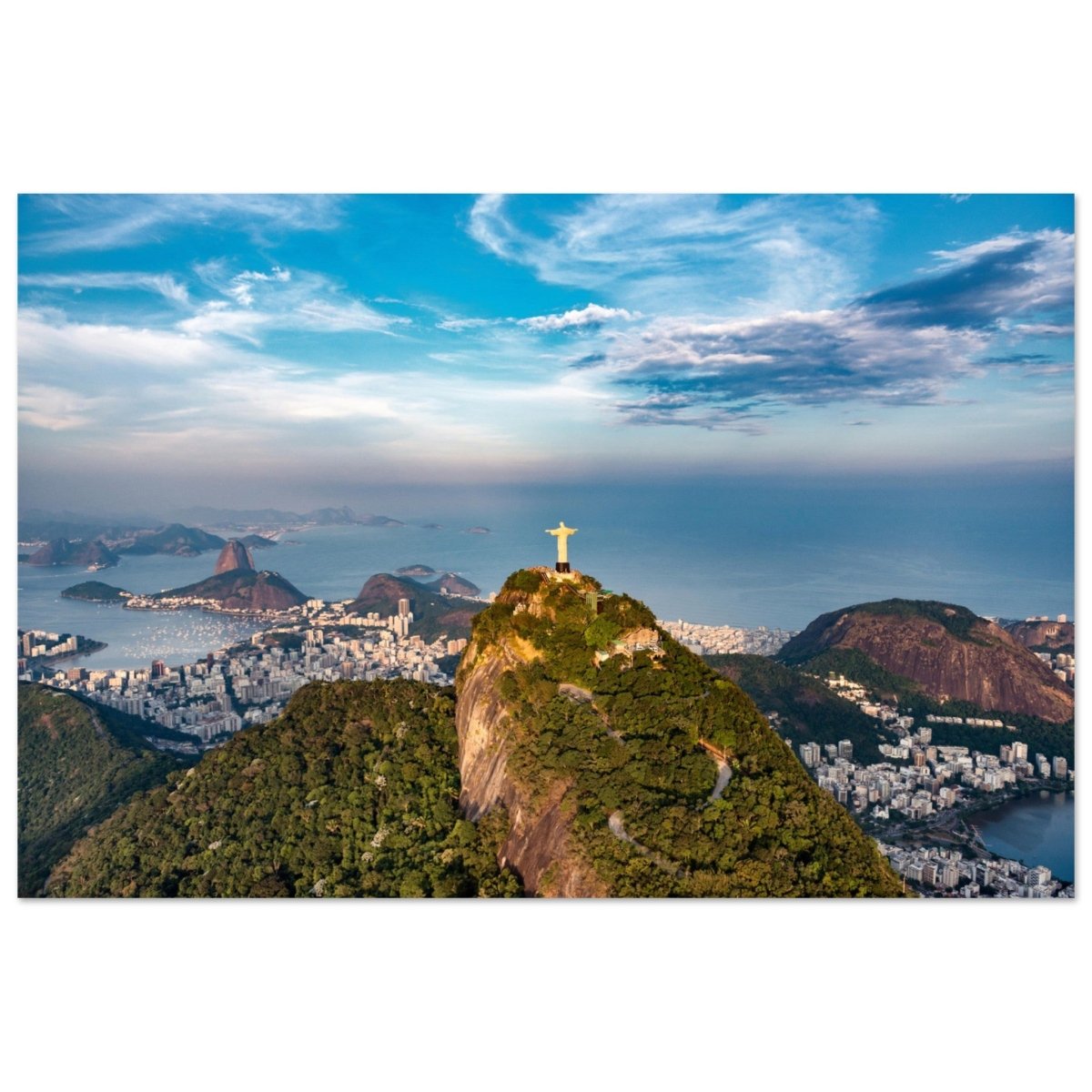Christ the Redeemer – Guardian of Rio | Wall art print - 50x75 cm / 20x30″ - Aluminum Print - 