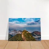 Christ the Redeemer – Guardian of Rio | Wall art print - 70x100 cm / 28x40″ - Brushed Aluminum Print - 