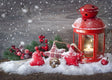 Christmas Warmth - Lantern and Snowy Decor | Christmas Collection | 3 Design Options - 30x45 cm / 12x18″ - Design Option 1 - Acrylic Print