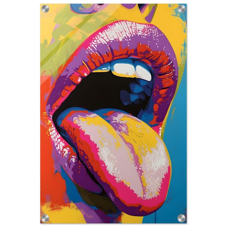 Chromatic Expression | Pop Art Portrait wall art print - Acrylic Print - 40x60 cm / 16x24″ - 