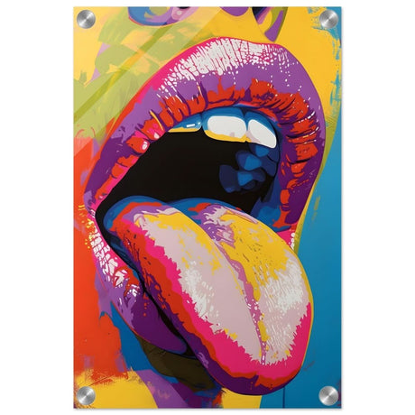 Chromatic Expression | Pop Art Portrait wall art print - Acrylic Print - 30x45 cm / 12x18″ - 