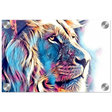 Chromatic King – Vibrant Abstract Lion Wall Art Print - Acrylic Print - 20x30 cm / 8x12″ - 