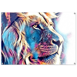 Chromatic King – Vibrant Abstract Lion Wall Art Print - Acrylic Print - 70x100 cm / 28x40″ - 