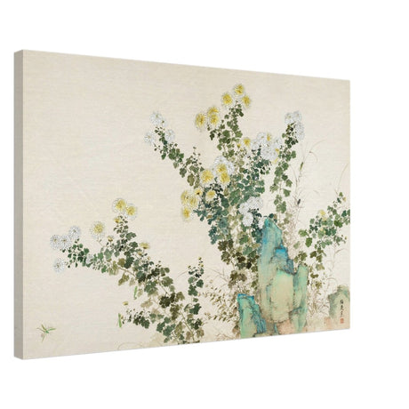 Chrysanthemum Serenity | Traditional Chinese Botanical wall art print - Canvas - 50x75 cm / 20x30″ - 