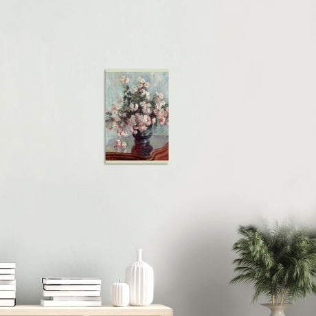 Chrysanthemums by Claude Monet - Wood Prints - 30x45 cm / 12x18″ - 10 mm