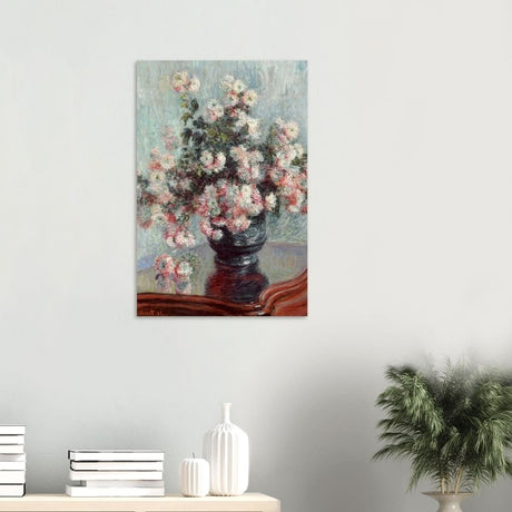 Chrysanthemums by Claude Monet - Wood Prints - 50x75 cm / 20x30″ - 10 mm