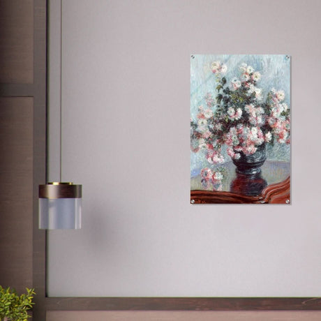 Chrysanthemums by Claude Monet - Acrylic Print - 60x90 cm / 24x36″ - 