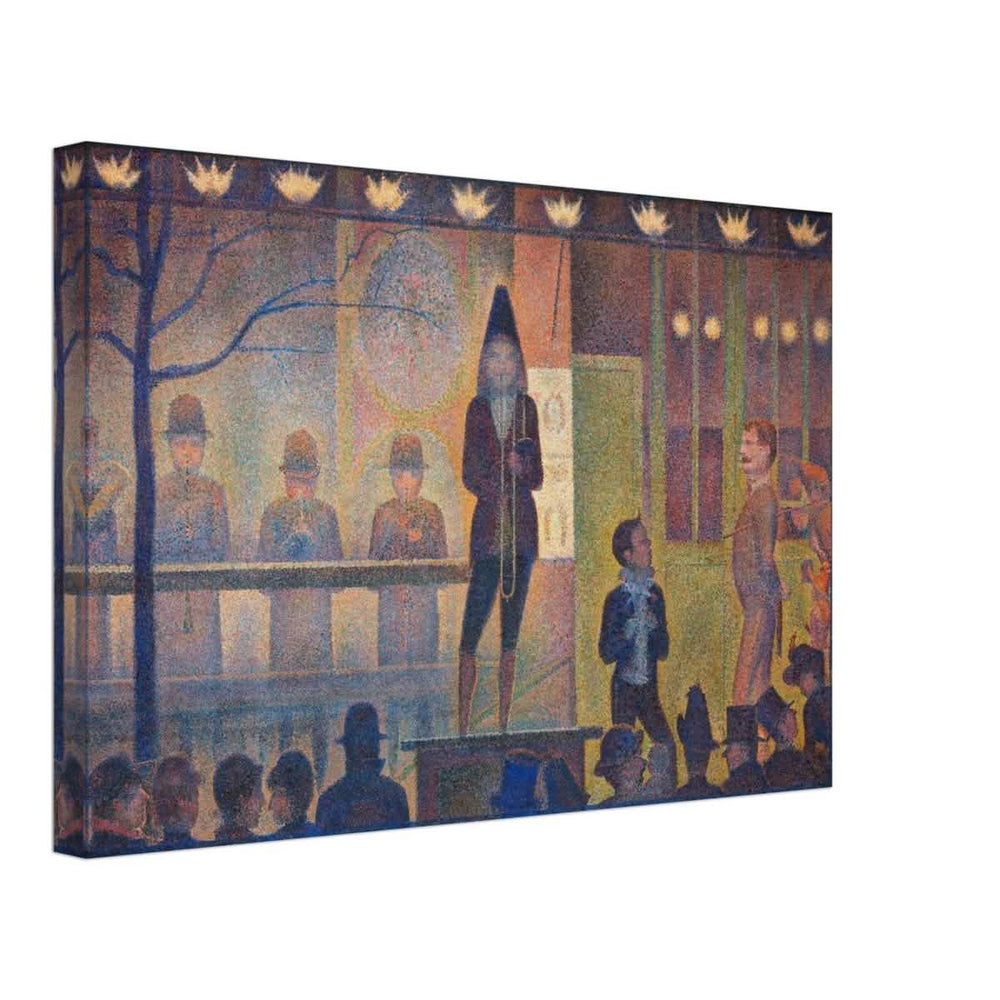 Circus Sideshow by Georges Seurat | Vintage wall art print - Canvas - 30x45 cm / 12x18″ - 