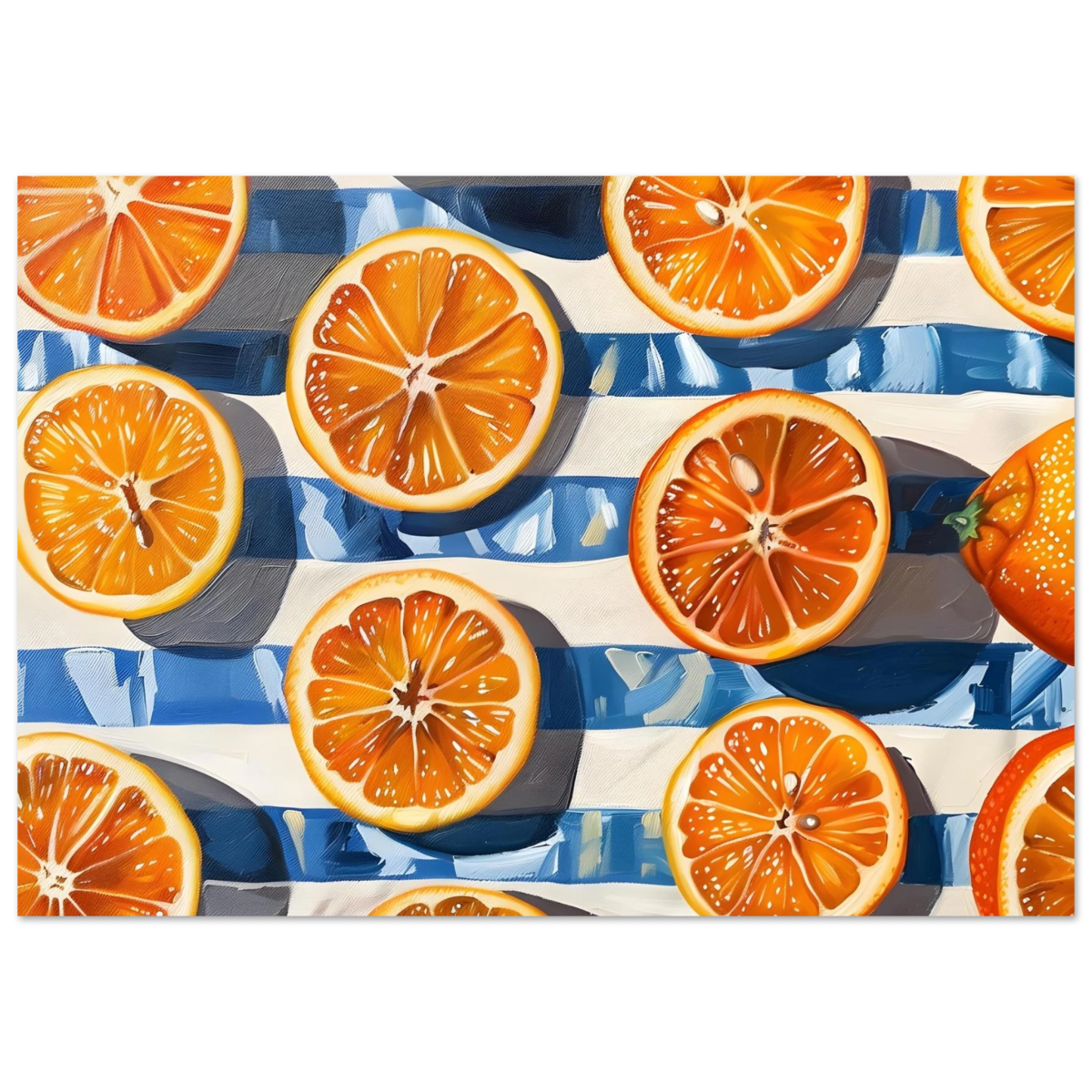 “Citrus Splash” | Wall Art Print - Fine Art Poster - 70x100 cm / 28x40″ - 
