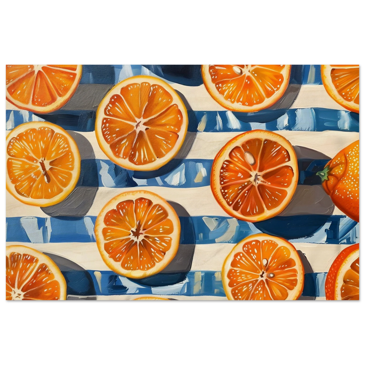 “Citrus Splash” | Wall Art Print - Wood Prints - 60x90 cm / 24x36″ - 