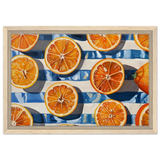 “Citrus Splash” | Wall Art Print - Framed Canvas - 30x45 cm / 12x18″ - Wood frame