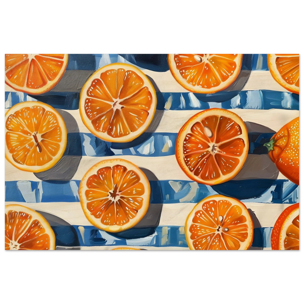 “Citrus Splash” | Wall Art Print - Wood Prints - 50x75 cm / 20x30″ - 