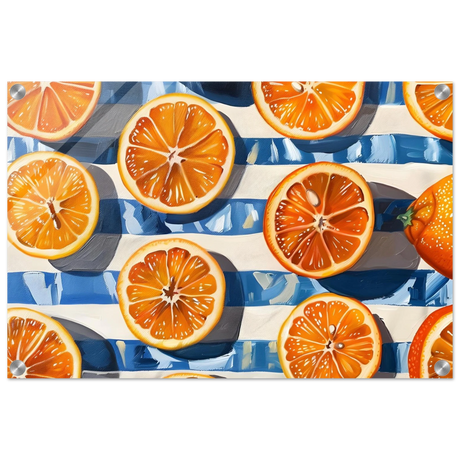 “Citrus Splash” | Wall Art Print - Acrylic Print - 40x60 cm / 16x24″ - 