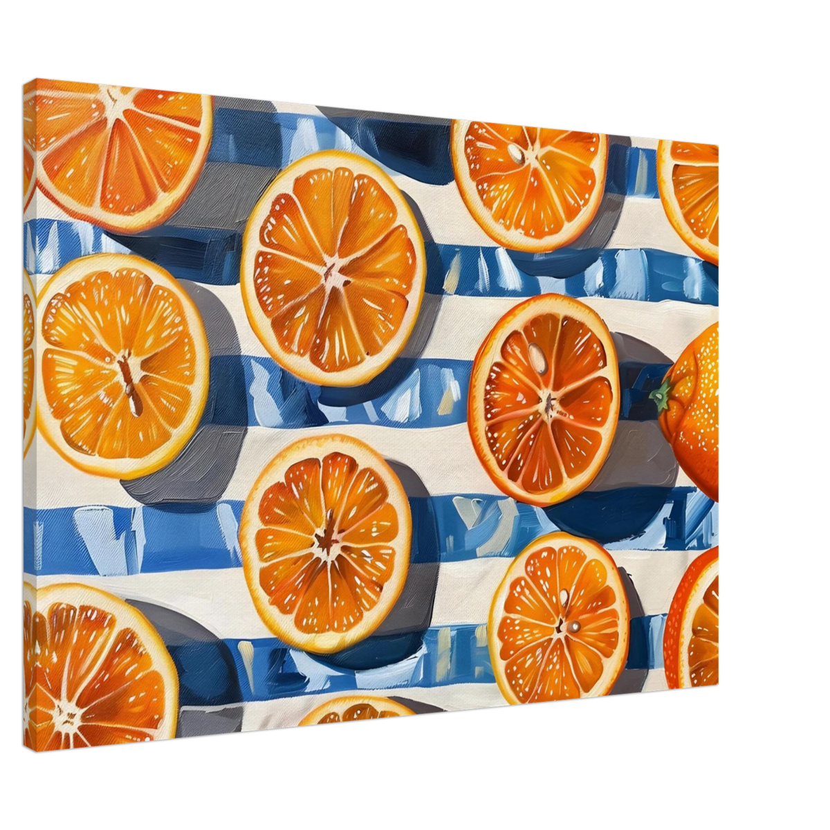 “Citrus Splash” | Wall Art Print - Canvas - 70x100 cm / 28x40″ - 
