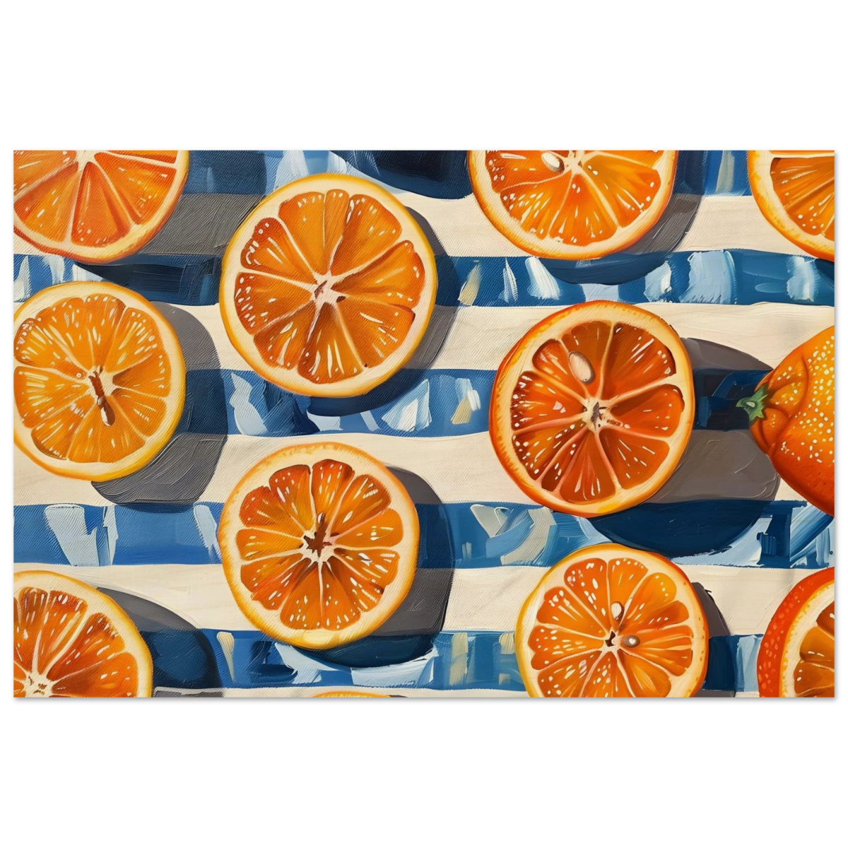 “Citrus Splash” | Wall Art Print - Wood Prints - 30x45 cm / 12x18″ - 
