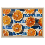 “Citrus Splash” | Wall Art Print - Framed Canvas - 40x60 cm / 16x24″ - Wood frame