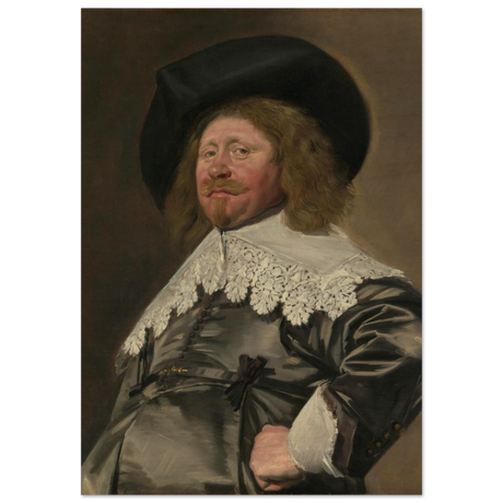 Claes Duyst van Voorhout – Portrait by Frans Hals (c.1638) Wall Art Print - Wood Prints - 70x100 cm / 28x40″ - 