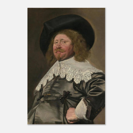 Claes Duyst van Voorhout – Portrait by Frans Hals (c.1638) Wall Art Print - Aluminum Print - 40x60 cm / 16x24″ - 