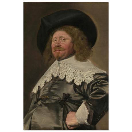 Claes Duyst van Voorhout – Portrait by Frans Hals (c.1638) Wall Art Print - Wood Prints - 40x60 cm / 16x24″ - 