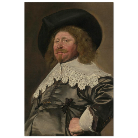 Claes Duyst van Voorhout – Portrait by Frans Hals (c.1638) Wall Art Print - Wood Prints - 20x30 cm / 8x12″ - 