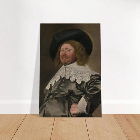 Claes Duyst van Voorhout – Portrait by Frans Hals (c.1638) Wall Art Print - Brushed Aluminum Print - 30x45 cm / 12x18″ - 