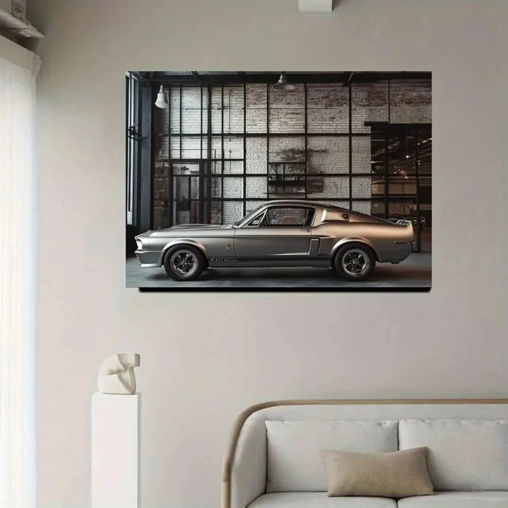 Classic Power – The Iconic Mustang GT500 Wall Art - 70x100 cm / 28x40″ - Acrylic Print - 