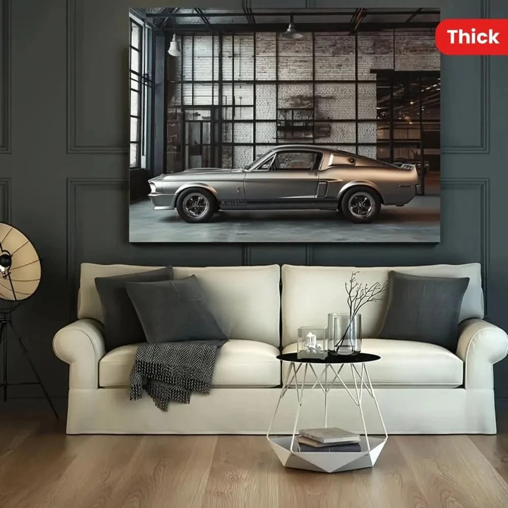 Classic Power – The Iconic Mustang GT500 Wall Art - 70x100 cm / 28x40″ - Acrylic Print - 