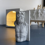 Classical Greek Bust Sculpture – Mythological Torso Décor - White - 