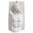 Classical Greek Bust Sculpture – Mythological Torso Décor - White - 