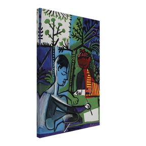 Claude and Paloma Playing by Pablo Picasso 1950 - Canvas - 40x60 cm / 16x24″ - Slim