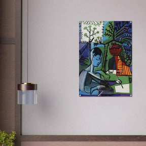 Claude and Paloma Playing by Pablo Picasso 1950 - Acrylic Print - 70x100 cm / 28x40″ - 