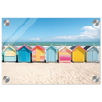 “Coastal Candy Huts” | Wall Art Print - Acrylic Print - 20x30 cm / 8x12″ - 